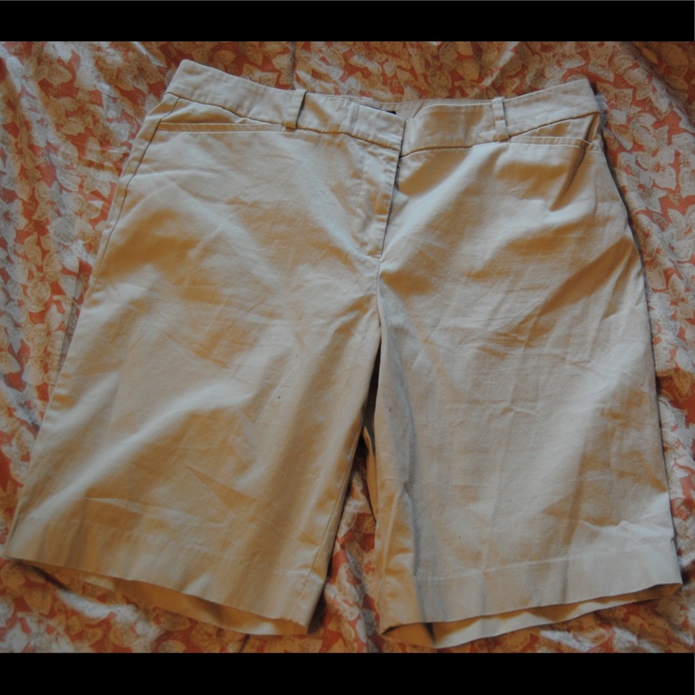Talbots tan bermuda shorts!